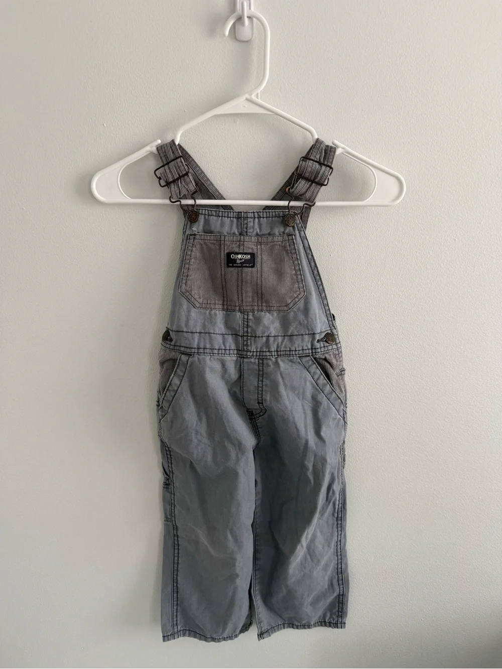 OshKosh B'gosh Gray Kids Denim Overalls